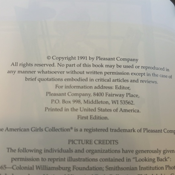 1991 Hardcover Pleasant Company Felicity books - Picture 2 of 2